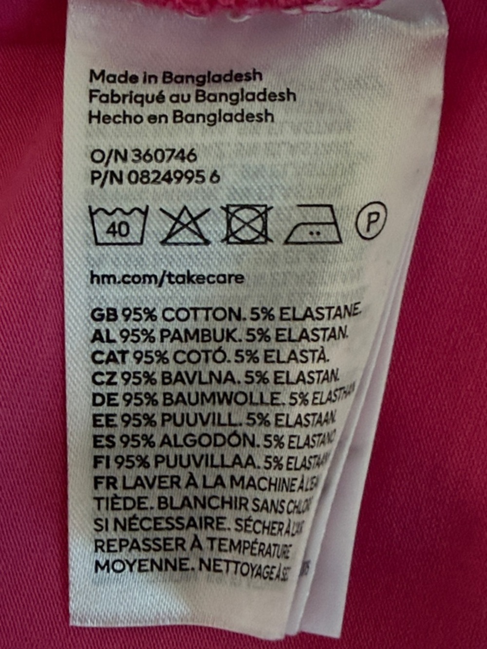 NWT H&M X2 Pink & Mauve scoop NeckLong Sleeve Tees. - Picture 4 of 8
